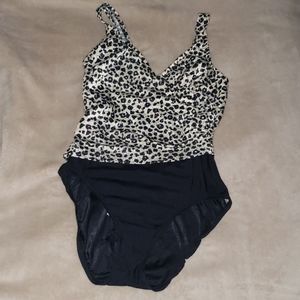 Maxine of hollywood leopard print swimsuit.